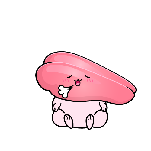 リラックスする小ちゃなたらこ