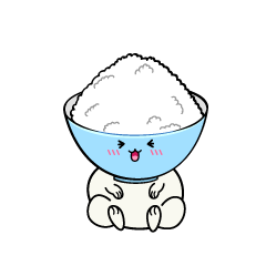 笑う小ちゃなご飯