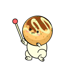 説明する小ちゃなたこ焼き