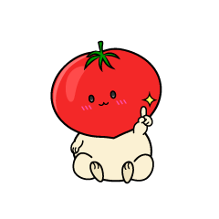 指差しする小ちゃなトマト