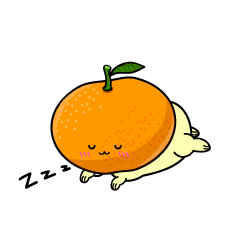 眠る小ちゃなみかん