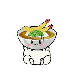 絶望する小ちゃな天ぷらうどん