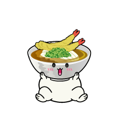 驚く小ちゃな天ぷらうどん