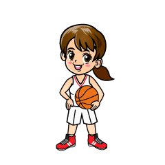 Cute Basketball Girl