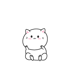 シロ猫「びりねこ」ちゃん